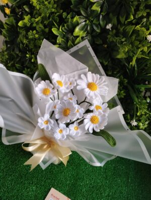daisies flower bouquet crochet