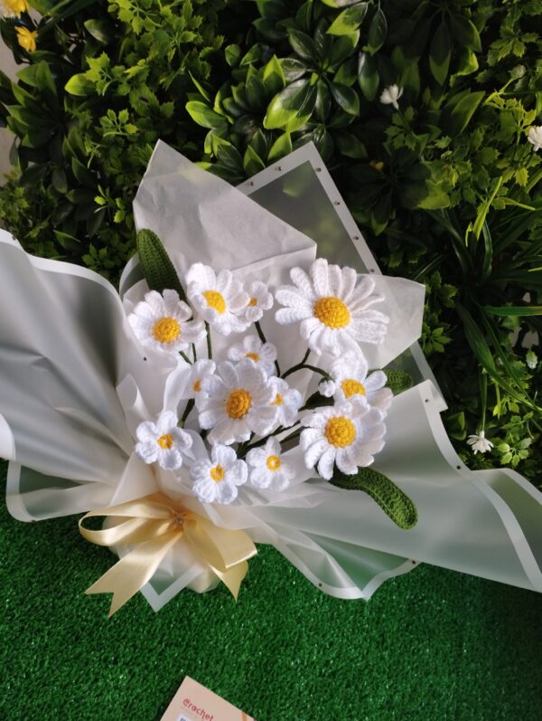 daisies flower bouquet crochet