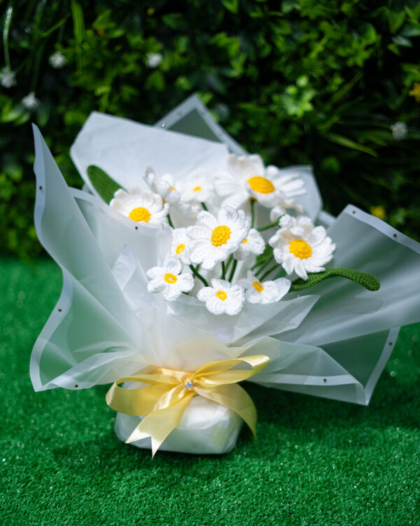 daisies flower bouquet crochet