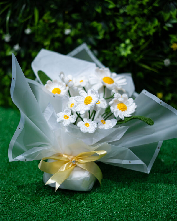 daisies flower bouquet crochet