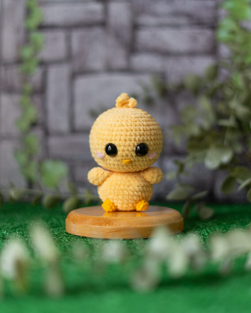 Crochet Fluffy Chick Doll – 10 cm