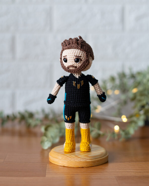 Messi Fortnite Skin Crochet Doll – 18 cm