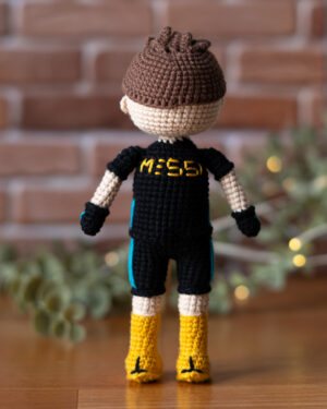Messi Fortnite Skin Crochet Doll – 18 cm