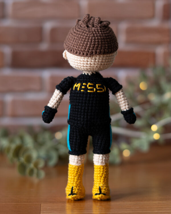 Messi Fortnite Skin Crochet Doll – 18 cm