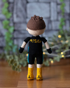 Messi Fortnite Skin Crochet Doll – 18 cm