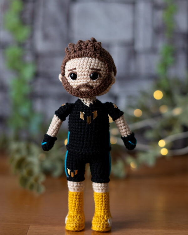 Messi Fortnite Skin Crochet Doll – 18 cm