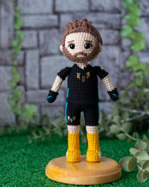 Messi Fortnite Skin Crochet Doll – 18 cm