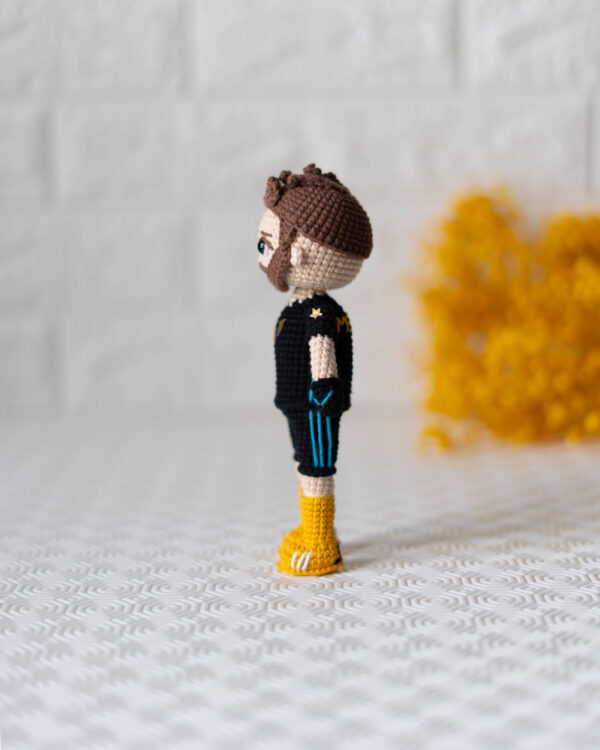 Messi Fortnite Skin Crochet Doll – 18 cm