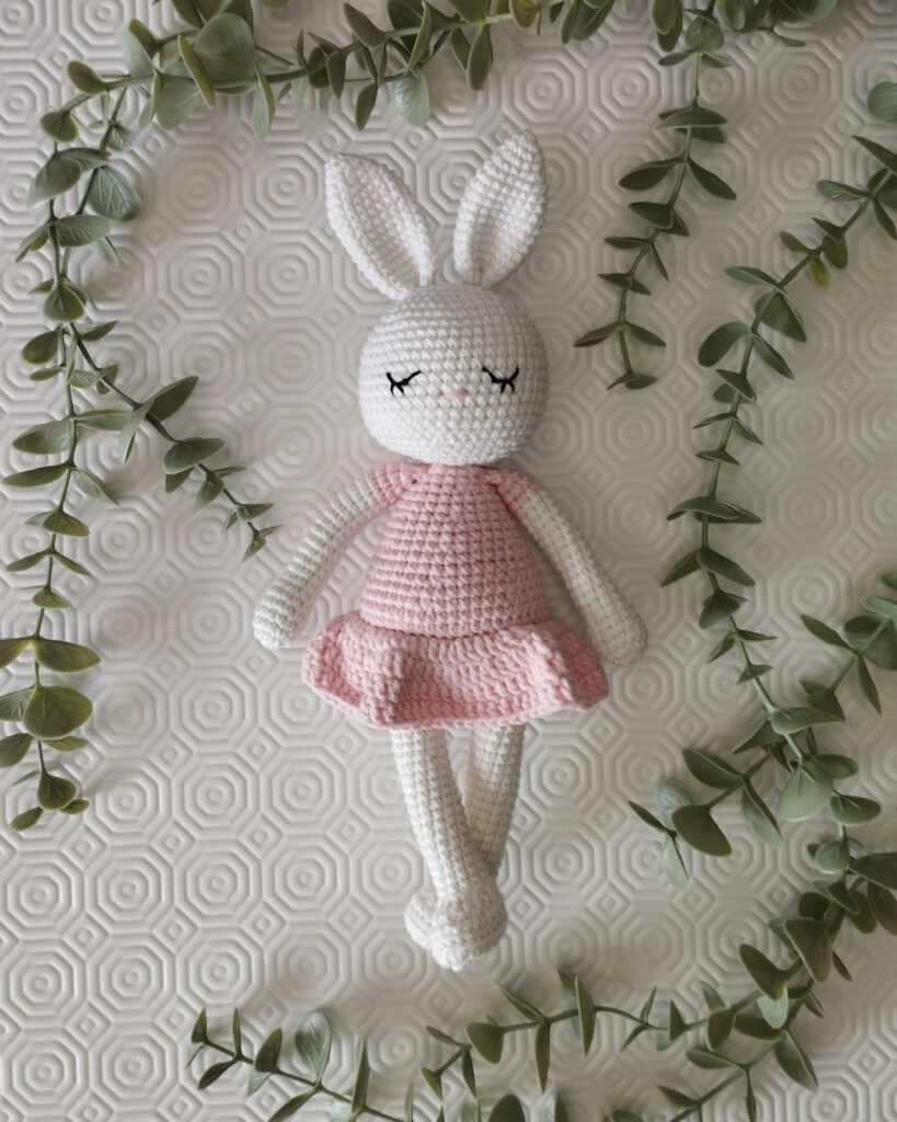 Crochet Sleepy Bunny Doll