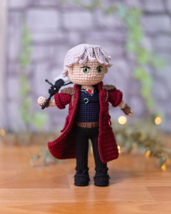 Dante Crochet Doll – Devil May Cry Inspired – 19 cm