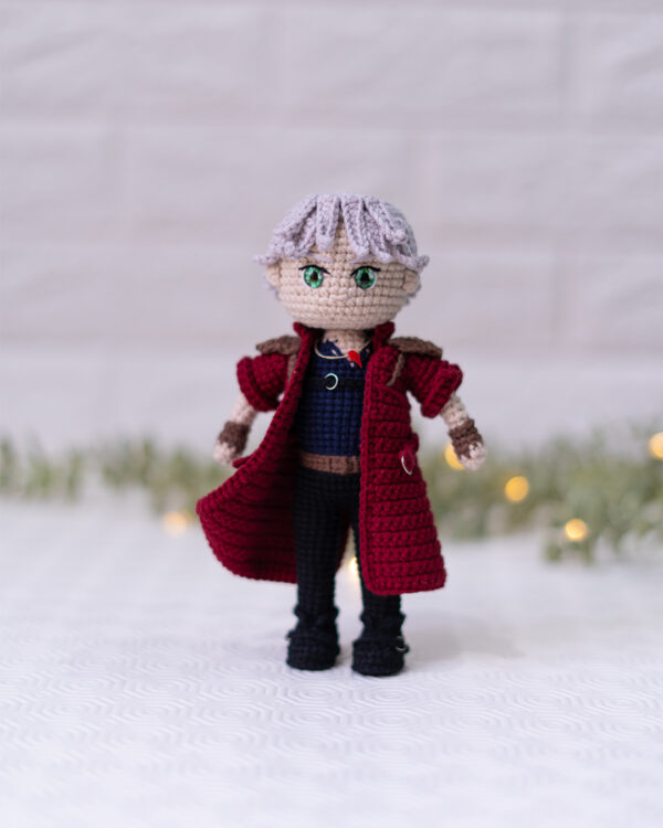 Dante Crochet Doll – Devil May Cry Inspired – 19 cm