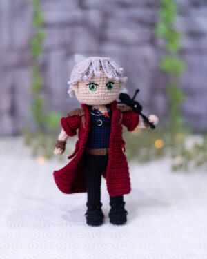 Dante Crochet Doll – Devil May Cry Inspired – 19 cm