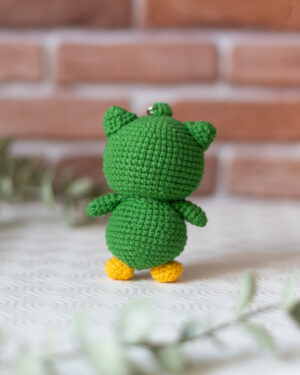 Duolingo Crochet Doll – 10 cm Handmade Amigurumi Plush