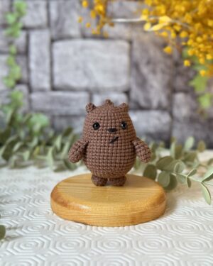 Handmade crochet We Bare Bears – 8 cm Set: Panda, Ice Bear & Grizzly