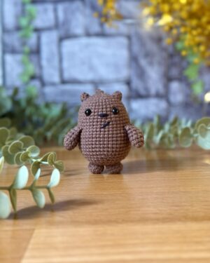 Handmade crochet We Bare Bears – 8 cm Set: Panda, Ice Bear & Grizzly