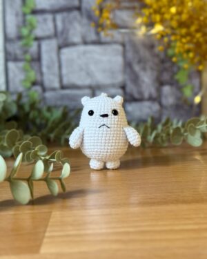 Handmade crochet We Bare Bears – 8 cm Set: Panda, Ice Bear & Grizzly