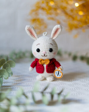 Alice in Wonderland – White Rabbit Crochet Doll