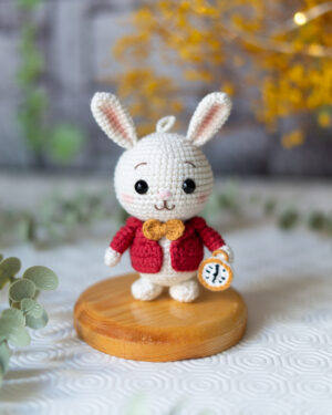 Alice in Wonderland – White Rabbit Crochet Doll
