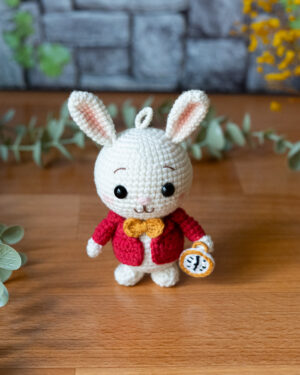 Alice in Wonderland – White Rabbit Crochet Doll