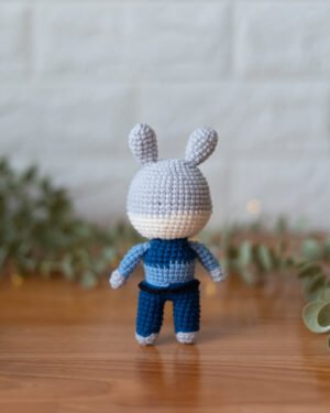 Judy Hopps Zootopia Crochet Doll – Handmade 13cm Bunny Amigurumi