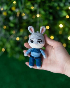 Judy Hopps Zootopia Crochet Doll – Handmade 13cm Bunny Amigurumi